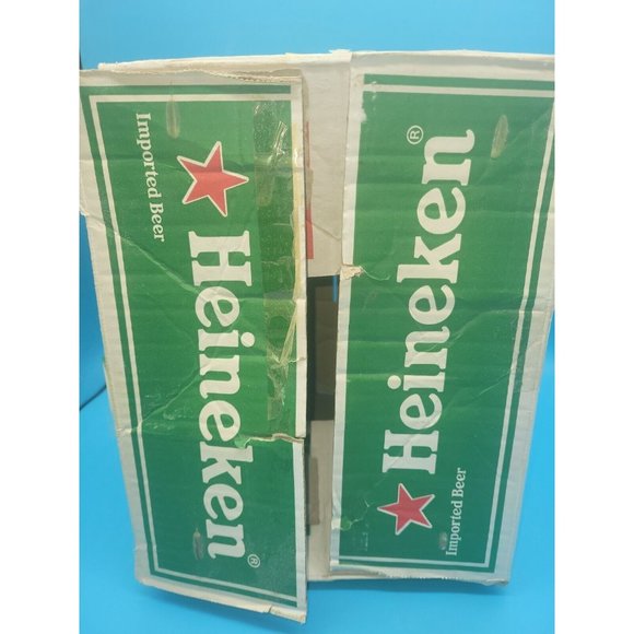 Heineken  Beer  Cardboard Case Box Advertising 12 x 1 pt 8 FL Oz Empty - Picture 5 of 7